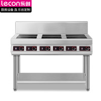 乐创(lecon)商用六眼煲仔炉花甲锡纸米线麻辣烫电磁炉 层架款 RM-LS35C-06