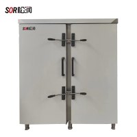 SOR松润 商用蒸柜 酒店饭店学校医院食堂用SOR-M403 双门蒸房蒸饭柜 24KW*2 48盘