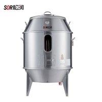 SOR松润 烤鸭炉 餐馆学校夜宵店用SOR-J131 三层加厚木炭烤鸭炉90型视窗款
