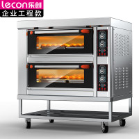 乐创(lecon) 商用烤箱 二层四盘旋钮式蛋糕面包烘焙 电烤箱 LC-J-DK40