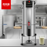 喜莱盛商用豆浆机全自动磨浆机内置超滤网无需泡豆加热渣浆分离304不锈钢内胆升级保温自动进水工程款60L