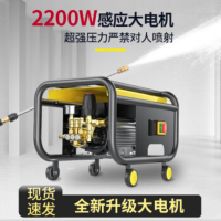 博赫尔(POHIR)洗车机高压洗车水枪卧式大流量感应高压清洗机洗车水泵550经典款