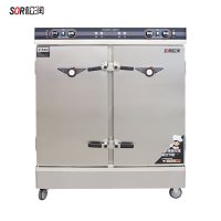SOR松润 商用蒸柜 酒店饭店学校医院食堂用TM1201DF双门蒸饭柜24盘双门18KW