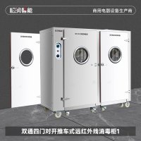 松润智能 商用高温消毒柜 酒店餐厅学校厨房餐具消毒TH7204DF四门双通对开推车式远红外线消毒柜高温1700L远红外消