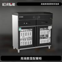 松润智能 商用配餐柜 酒店饭店包间用茶水柜 TH4101DF高端双门数显配餐柜0.8米双门双抽数显