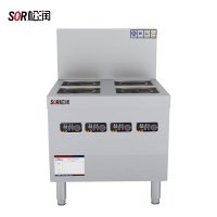 SOR松润 商用电磁炉 酒店餐厅饭堂单位厨房用SOR-N401靠背式四头煲仔3KW*4