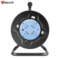 公牛(BULL) 8030(S)4位无线纸箱装 黑色线盘(6392)