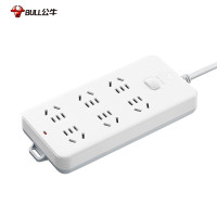 公牛(BULL) 216(S)吸塑装延长线插 座(2454)3*1.0*3m*6H