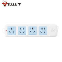 公牛(BULL) 414(S)无线袋装延长 线插座4位无线插座(吊卡/3211)