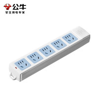 公牛(BULL) 415(S)无线袋装延 长线插座5位无线插座(吊卡/3204)