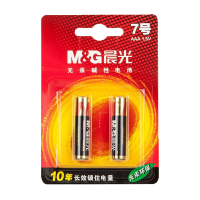 晨光(M&G)碱性电池7号 ARC92555 2粒/卡 6卡装 (12粒)