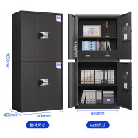 国翌 GY-TSJDCT-GBMM国保锁保险柜通双节带抽保密柜钢制文件柜办公柜 档案柜 900*420*1850mm