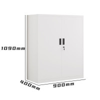 国翌 GY-TDK-1090办公柜凭证柜钢制办公家具档案文件柜收纳柜财务资料柜带锁对开门900*400*1090mm
