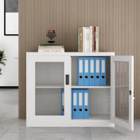 国翌 GY-BDK-760 书柜储物柜文件资料档案柜 带锁 灰白色900*400*760mm