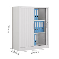 国翌 GY-JMG-1090 文件办公柜 财务收纳资料柜 带锁 灰白色900*400*1090mm