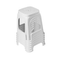 敏胤 SD-9956 双模加厚加固塑料高凳 灰白色 1个/件