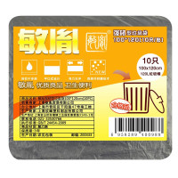 敏胤 100*120 强韧型黑色垃圾袋 10PC/包 5包/件 MYL-100120-5