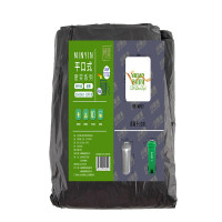敏胤 MSP007 110*120 密实型平口式背心垃圾袋 黑色 25PC/包 3包/件
