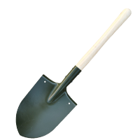巴尔库勒钢锹205工兵铲木柄小号锹抗洪救援防汛锹63cm 小锹-205 &&