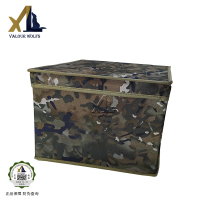 骁狼(XIAOLANG) 收纳箱内务整理箱可折叠收纳盒50*40*30 水墨纹&