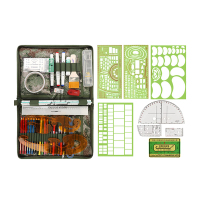 骁狼(XIAOLANG) 245型标图工具套装 迷彩星空丛林工具包标图绘图尺子&