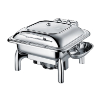 佰晟小智商用自助餐炉 酒店学校饭堂可视自助餐炉保温餐炉含可调温电热板 SFT0020[高脚方形]