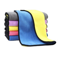 敏胤 M4060 高密双层双色珊瑚绒抹布 混色 5条/件