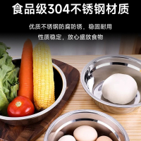 佰晟小智 不锈钢宽边面盆 家用商用食堂食品接触级盆装菜盆洗菜盆打蛋 SFT0151[28cm]