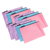 晨光(M&G)经典A4球纹拉链袋文件袋学生试卷袋资料袋收纳袋 ADM94854 10个装 颜色随机