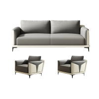 国翌 GY-XXSF102 现代时尚办公室沙发 三人会客接待办公沙发3+1+1组合 (不含茶几)