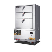 麦大厨 MDC-DMD-HXRX-S-3D HXRX系列 220v 60w 实用型三门海鲜燃气蒸饭柜