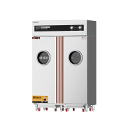 麦大厨 RTP1780-1790A6豪华型 220V 3.5KW 4层双门单控推车式热风循环高温消毒柜(不锈钢门+圆窗)