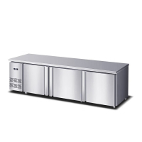 麦大厨 MDC-ZLC4-TZ520L3-LDWSG 220V 450W三门卧式风冷无霜冷冻柜