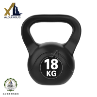 骁狼(XIAOLANG) 实心壶铃提壶哑铃健身力量男女举重家用深蹲练臀器材18KG(约40磅)