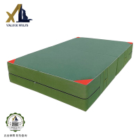 骁狼(XIAOLANG) 体操垫散打训练垫可折叠空翻手提跳高垫防护垫绿色200*300*30cm