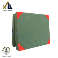 骁狼(XIAOLANG) 体操垫散打训练垫可折叠空翻手提跳高垫防护垫军绿色200*150*30cm