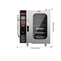 麦大厨 MDC-ZZC32-JJAJ-6-220V 经济款 220v 9kw 按键式六层万能蒸烤箱