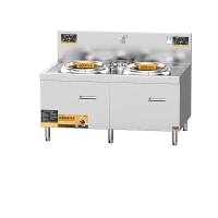 麦大厨 MDC-DCA5-SCHW08S 升级款 380V 8KW*2 400双头单尾小炒炉(配50炒锅)