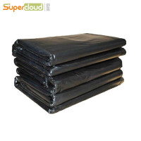 舒蔻(Supercloud) 物业垃圾袋平口 40*50cm*50只 2丝特大号加厚黑色