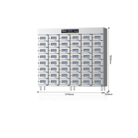 麦大厨 ZTD720 智能型 380V 5.5KW 热风循环48室中温消毒柜(臭氧+紫外线+热风)