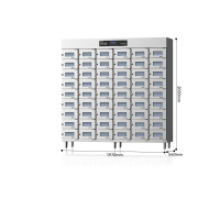 麦大厨 ZTD810 智能型 380V 5.5KW 热风循环54室中温消毒柜(臭氧+紫外线+热风)