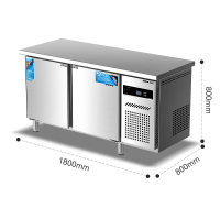 麦大厨 MDC-B24-SW18-0.8 1.8M标准款220V 175W直冷双温工作台0.8