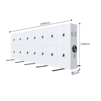 御璟 密集架智慧档案室钢制移动密集柜档案柜手摇式图书资料柜YW-MJJ007一列七组每立方6450*560*2360mm