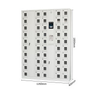 御璟 智能手机柜充电柜班排连使用RFID充电在位检测后台管理50门1260*400*1800mmYW-ZNSJCDG10