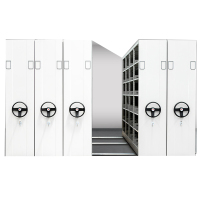 御璟 密集架移动档案柜手摇式轨道密集柜文件柜铁皮柜TW-QMJJ-06一列一组每立方单价1050*560*2360mm