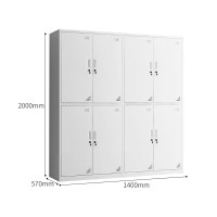 御璟 营房物品存放柜带锁八门1400*570*2000mmYW-HJ4228