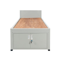 御璟 营具床制式营具钢制单人床公寓宿舍含床下柜鞋柜升级加厚款单人床 TW-GYG201 2000*900*800mm