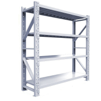 御璟 货架储物架超市展示置物架中型2200KG/层主架四层 白色2000*600*2000mm TW-BHKA06