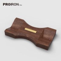 PROIRON普力艾 科檀木铜钢哑铃可订制家用办公室商务健身创意礼物摆件 铜木底座(12/14/16kg适用)