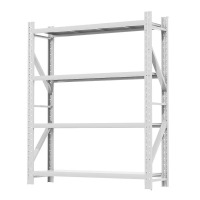 御璟 仓储库房货架展示架仓库货架子货架轻型180KG/白色100*50*200cm四层主架yw-66058